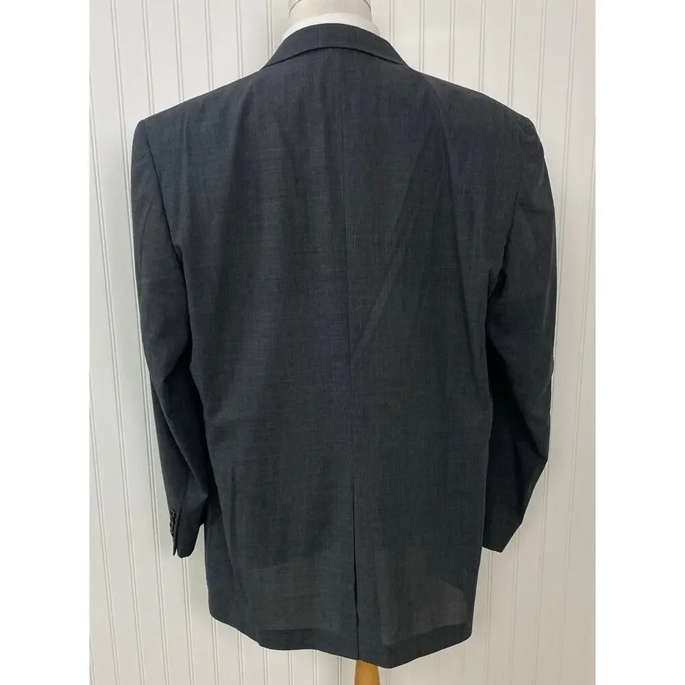 VTG Brooks Brothers Brookscool 2-piece 3-button wool pleated suit 50XL